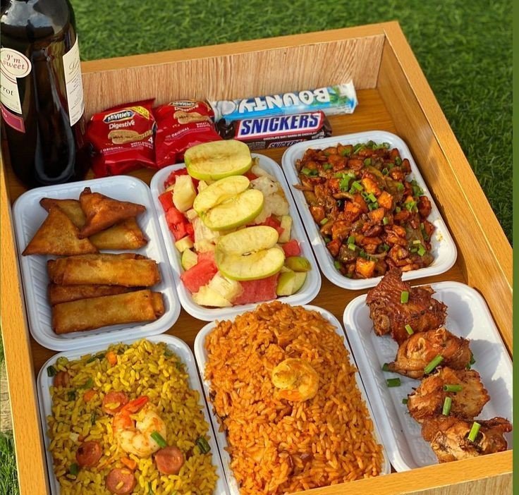 Employee Happy Hour food spread